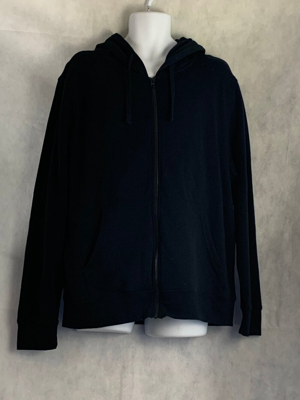 And Now This Men's Zip-Front Fleece Hoodie, Black, Small